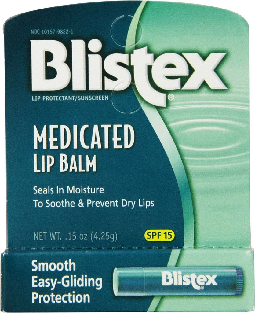 Blistex - Baume à lèvres médicamenteux, SPF 15, 0,15 x 24/paquet