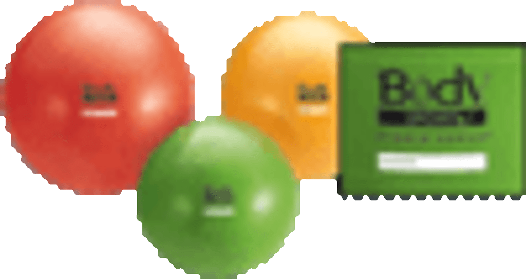 Ballon d'exercice à libération lente Bodysport Studio Series 55 cm - vert