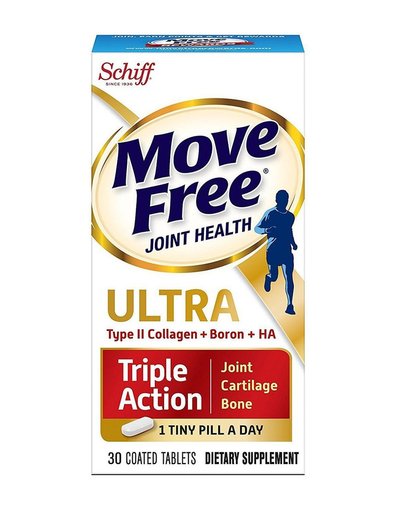 Move Free Ultra Triple Action לתמיכה במפרקים, סחוסים ועצמות, 30 טבליות