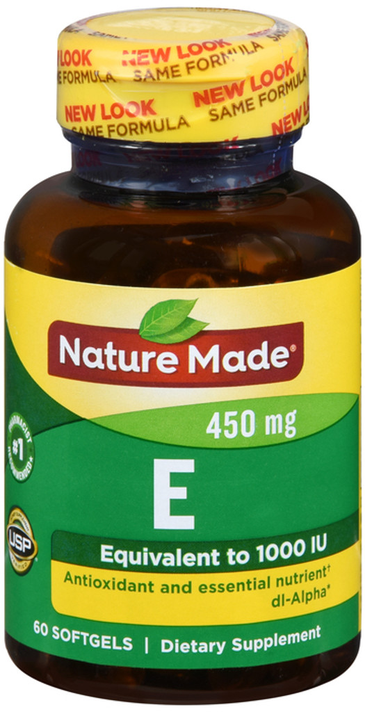 Nature Made Vitamin E 1,000 IU Softgels, 60 ct