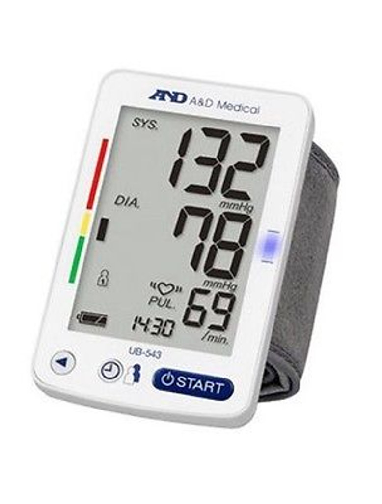 A&D Medical Automatic Premium Wrist Blood Pressure Monitor UB-543