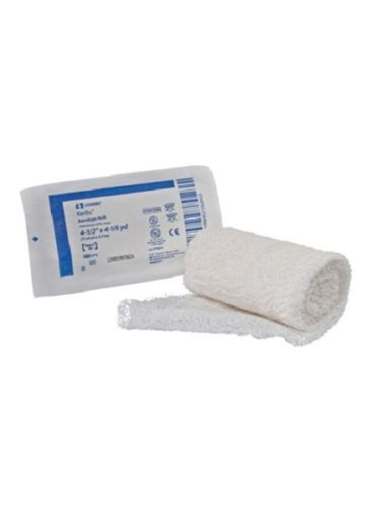 Rolo de bandagem Kerlix 100% algodão, 6 camadas grandes 4-1/2" x 4-1/8 jardas (11,4 cm x 3,7 m)