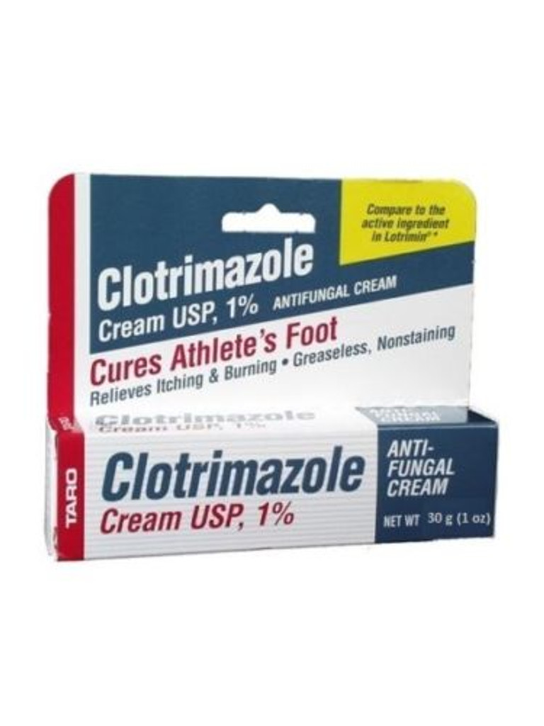 Taro Clotrimazole Anti-Fungal Cream USP 1% 1 oz, Cures Athlete's Foot