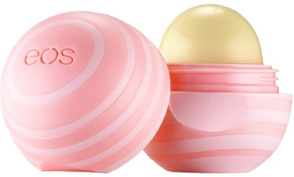 Eos protetor labial visivelmente macio, esfera de leite de coco 0,25 onças