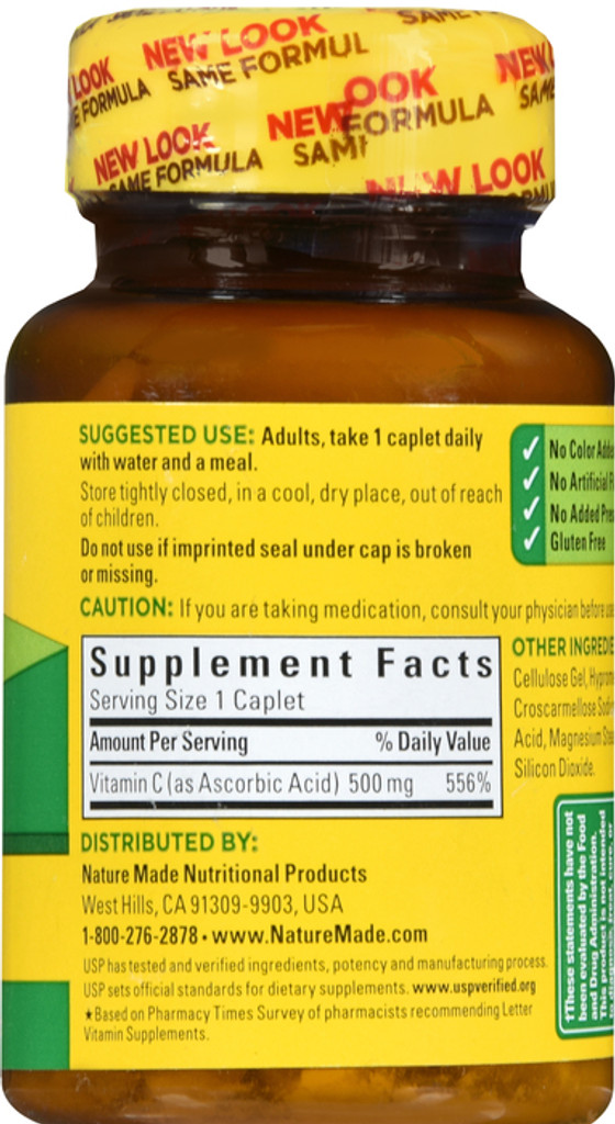 Nature Made Vitamin C 500 mg 100 count Tablets