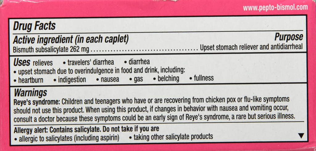 Pepto-bismol originele caplets 40ct