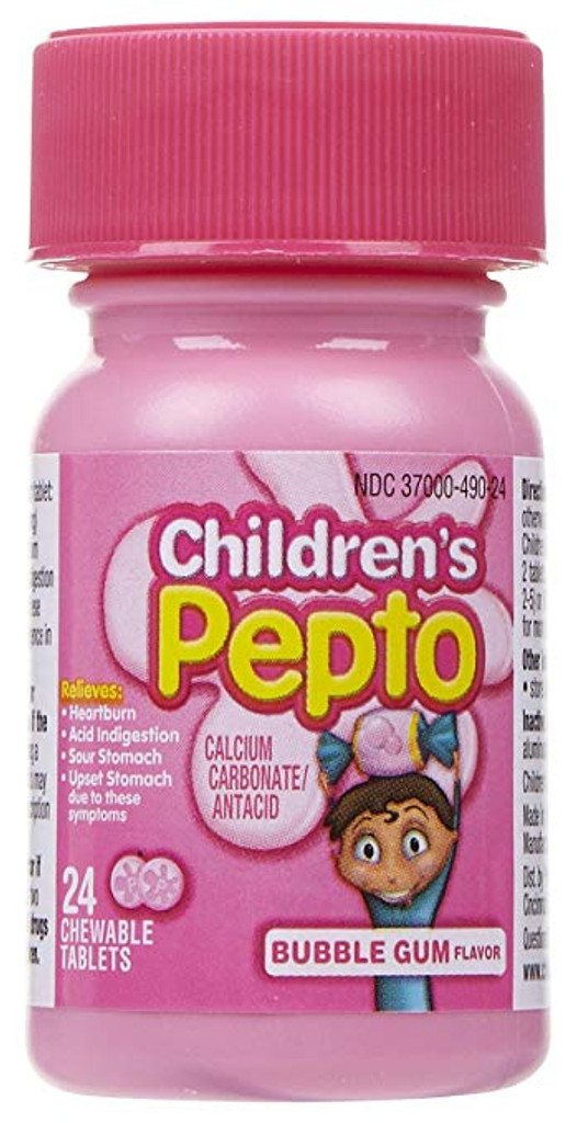 Children's Pepto Bismol Bubblegum Chewable Tablets 24 CT