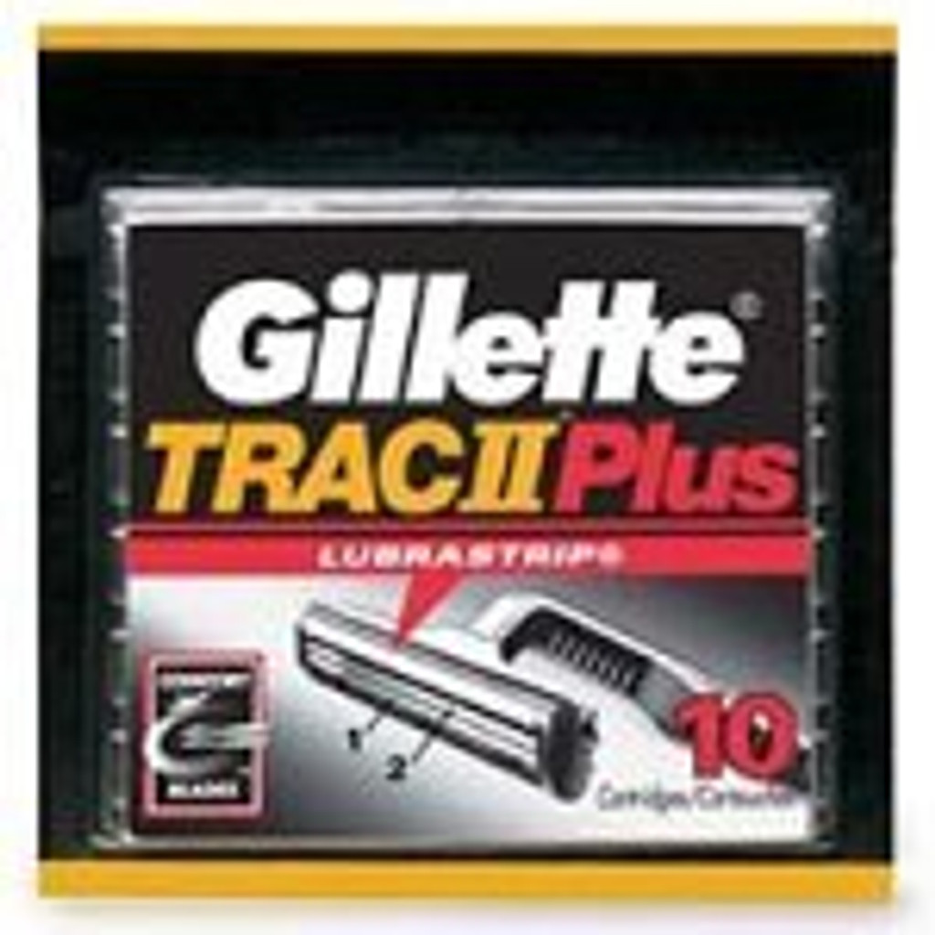 Gillette Trac II Plus Shaving Cartridges 10 Cartridges