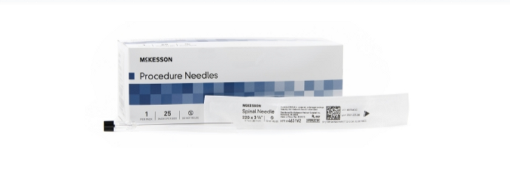Spinal Needle McKesson Quincke 22 Gauge 3.5 Inch