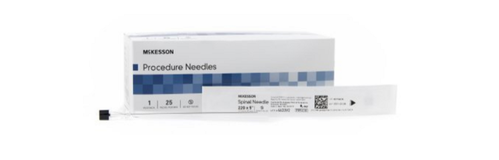 Spinal Needle McKesson Quincke 22 Gauge 5 Inch