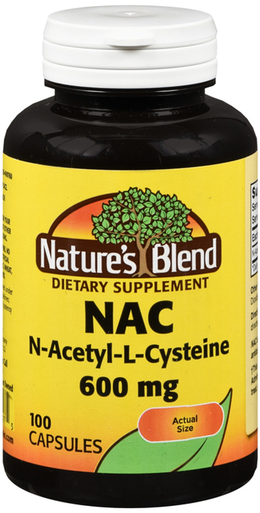 Nature's Blend NAC (N-asetyyli-L-kysteiini) 600 mg 100 kapselia