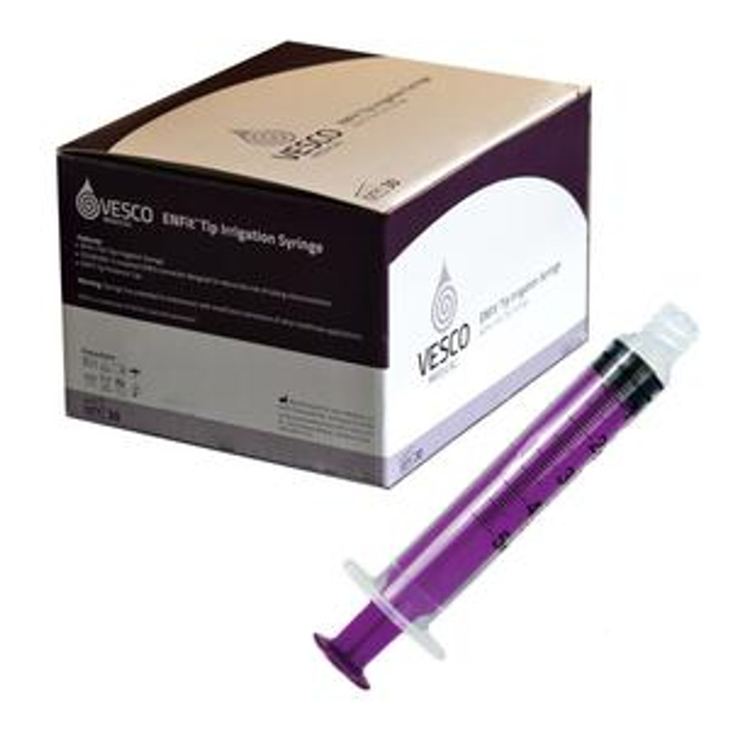 Vesco ENFit® Tip Medical Syringe, Flush and Bolus Feed, 5mL-100