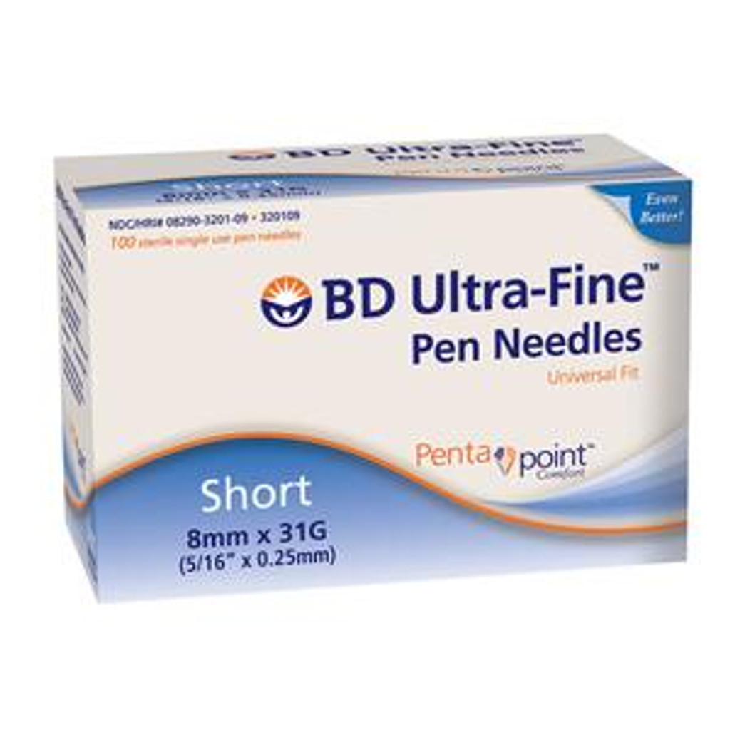 Becton Dickinson Consumer BD Ultra-Fine™ Short Insulin pen needle 31G x 8mm Needle Length