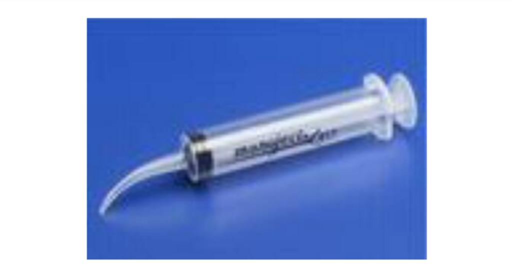 Monoject Curved Tip Irrigation Syringe 12 mL 