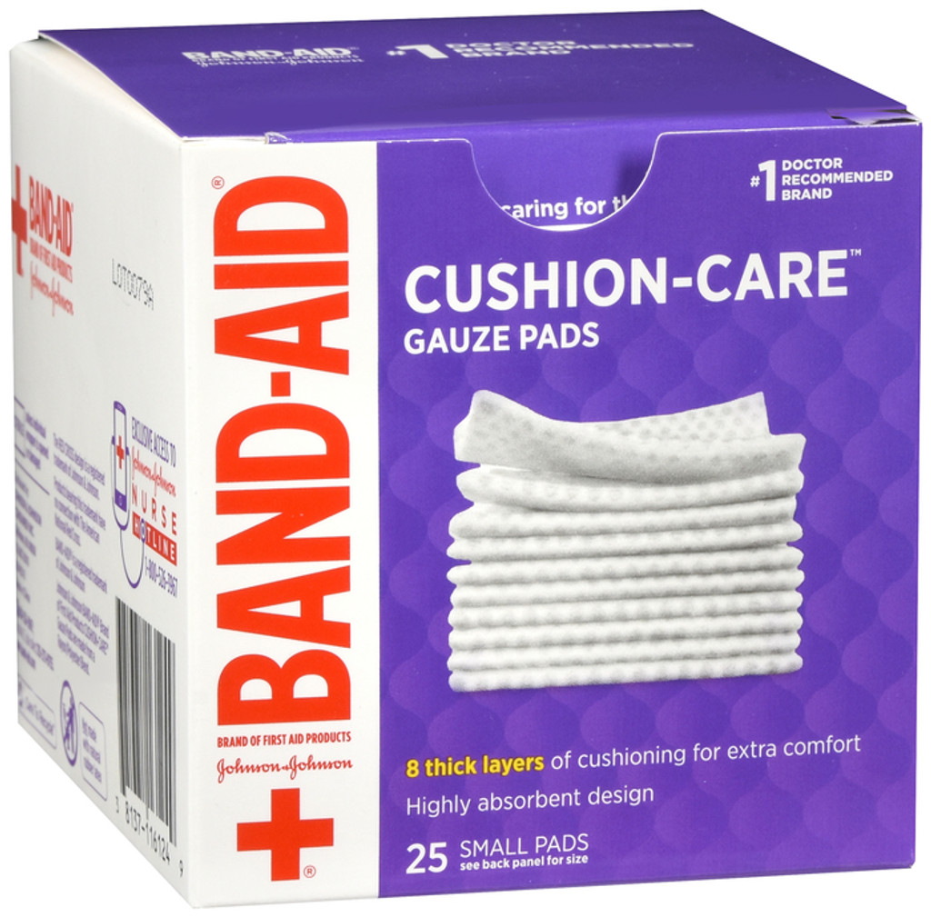 Band-Aid First Aid Gauze Pads 2 in x 2 in 25 ea 
