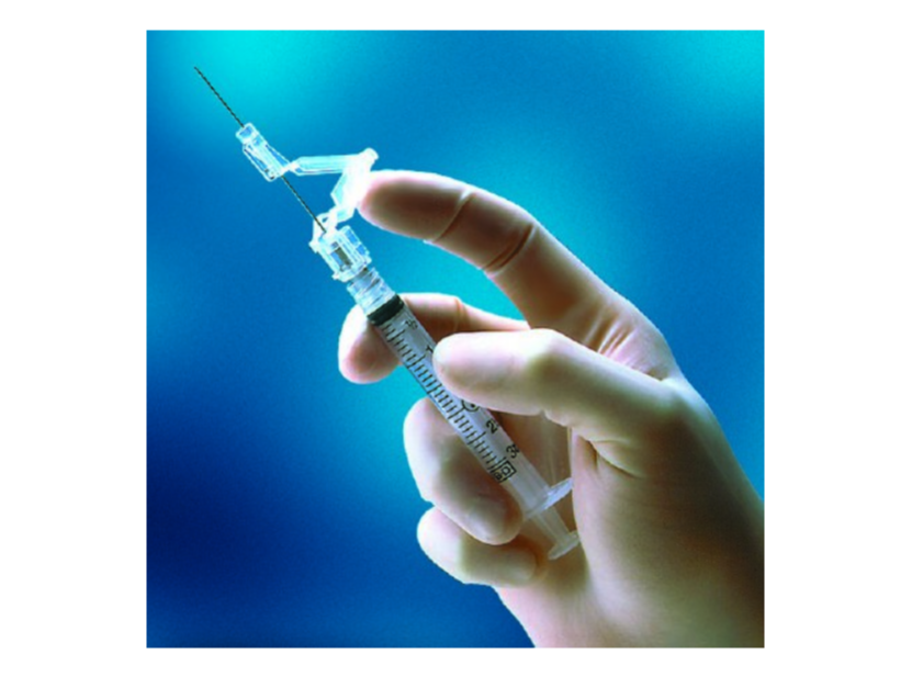 SafetyGlide Hypodermic Needle Sliding Safety Needle 21 G