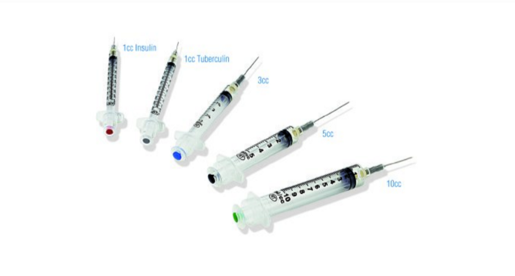 VanishPoint Syringe with Hypodermic Needle 3 mL 20 Gauge 1-1/2 Inch Attached Needle Retractable Needle Box of 100 