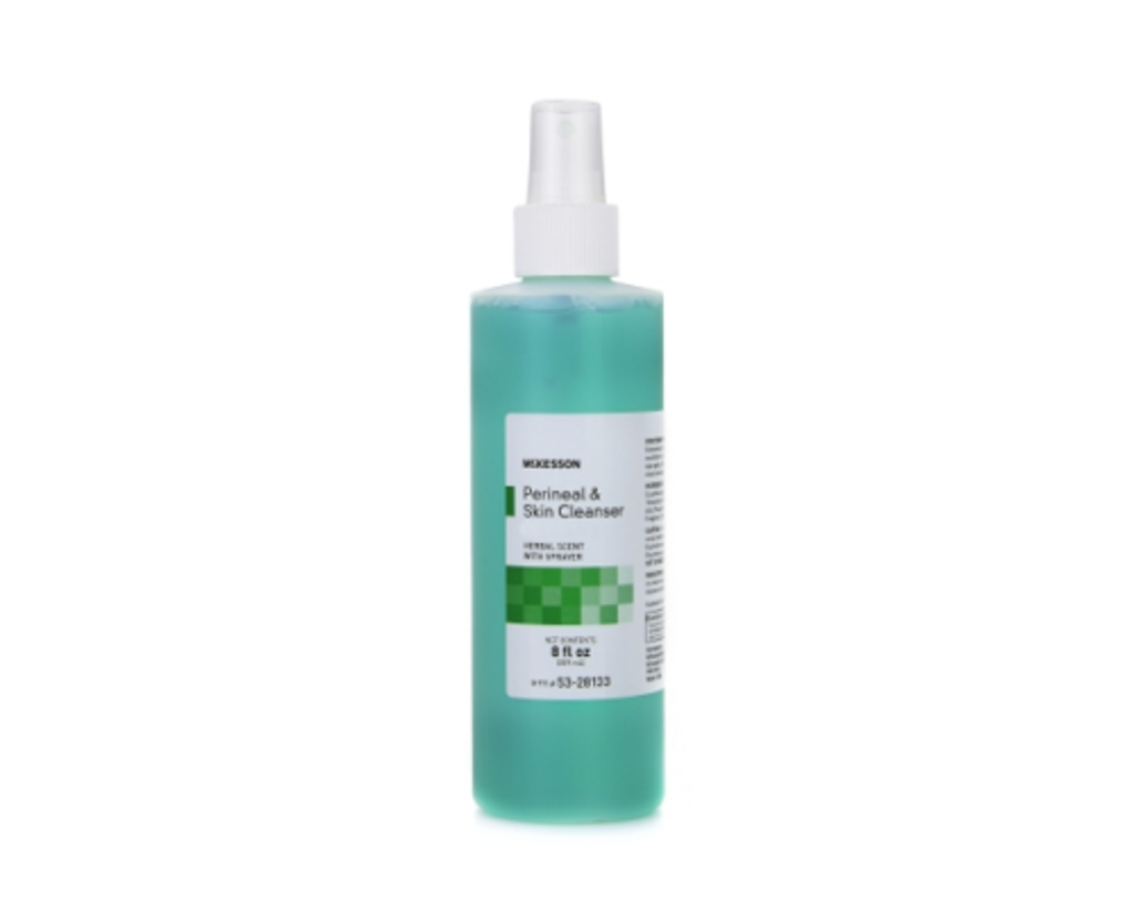 Perineal & Skin Cleanser Rinse-Free Herbal Scent Liquid 8 oz. Pump Bottle