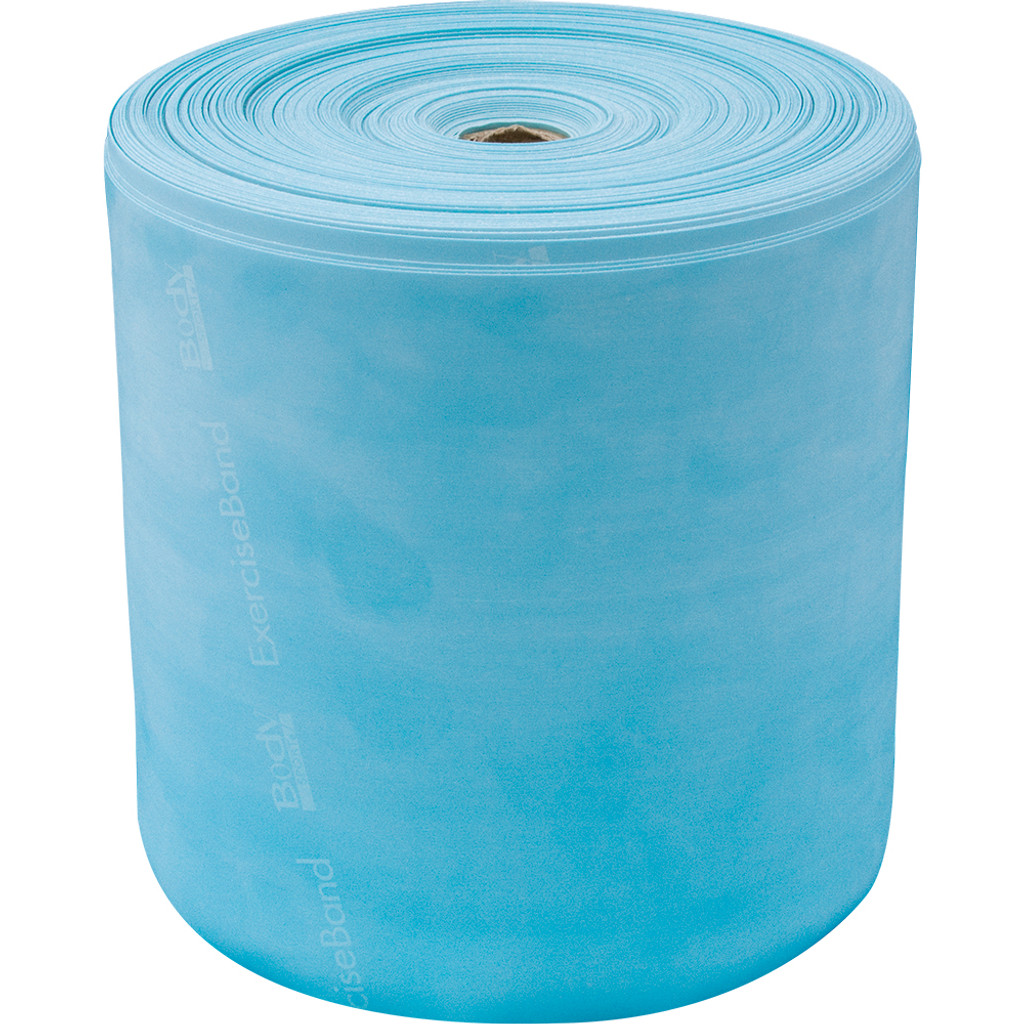 BODY SPORT EXERCISE BAND, 50-YD. ROLL, LIGHT BLUE