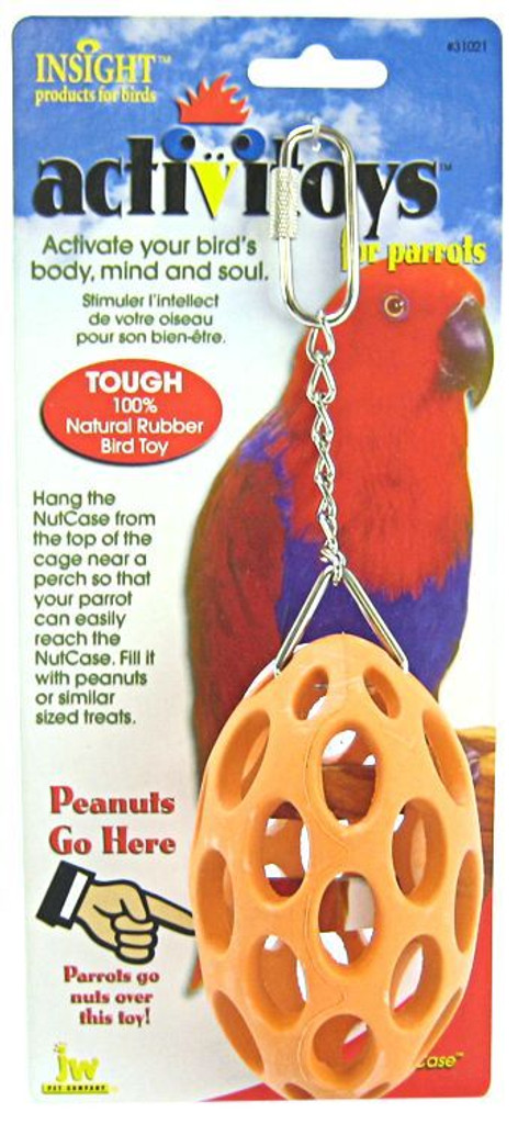 JW Insight Nutcase Rubber Parrot Toy Nutcase Parrot Toy 