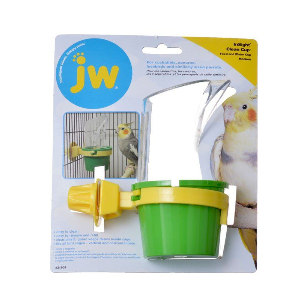 JW Insight Clean Cup Feed & Water Cup Medium (3" Diameter x 5.5" Tall) 