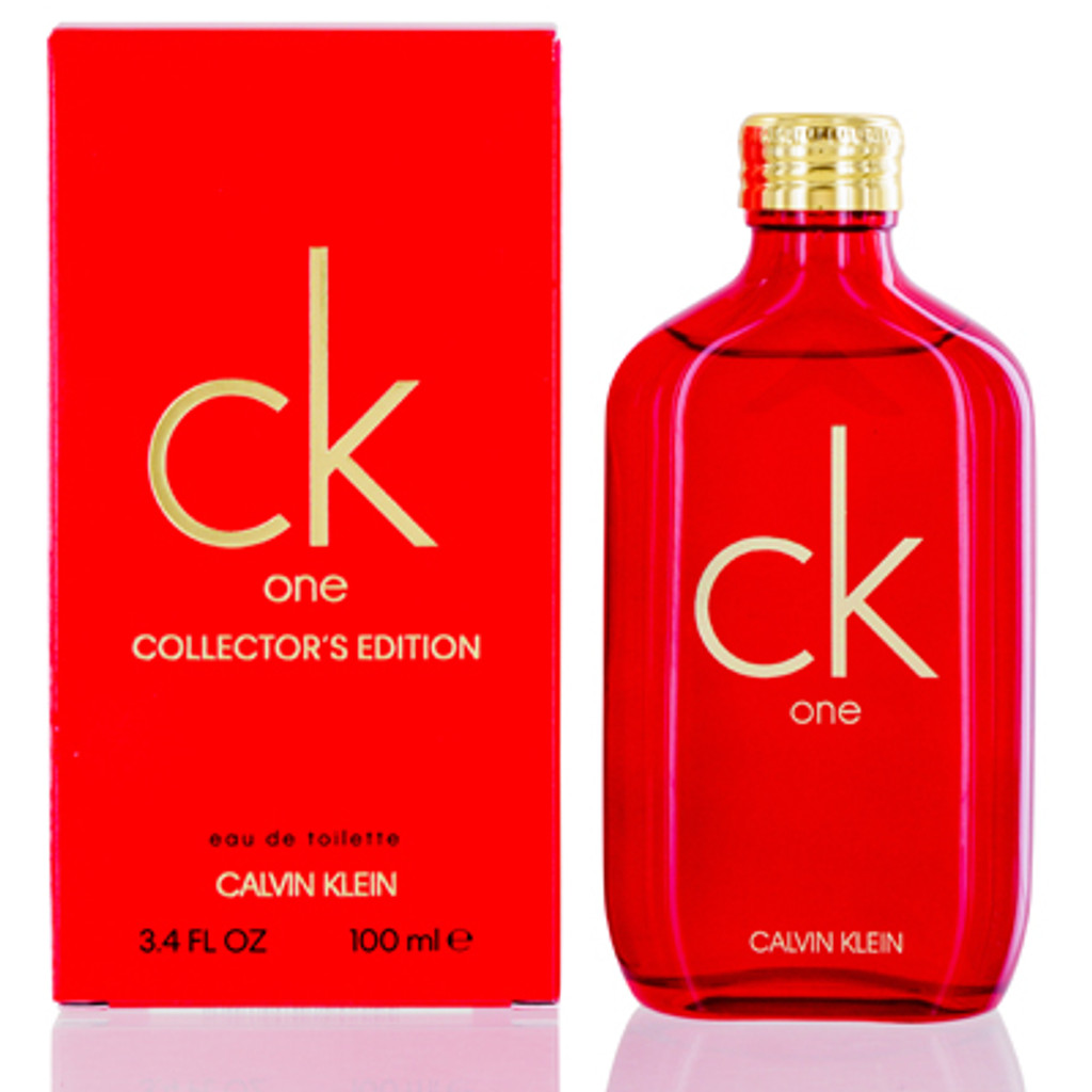  Ck one/calvin klein edt pour/spray collector's edition 3.4 אונקיות (100 מ"ל) (w) ניחוח חדש 