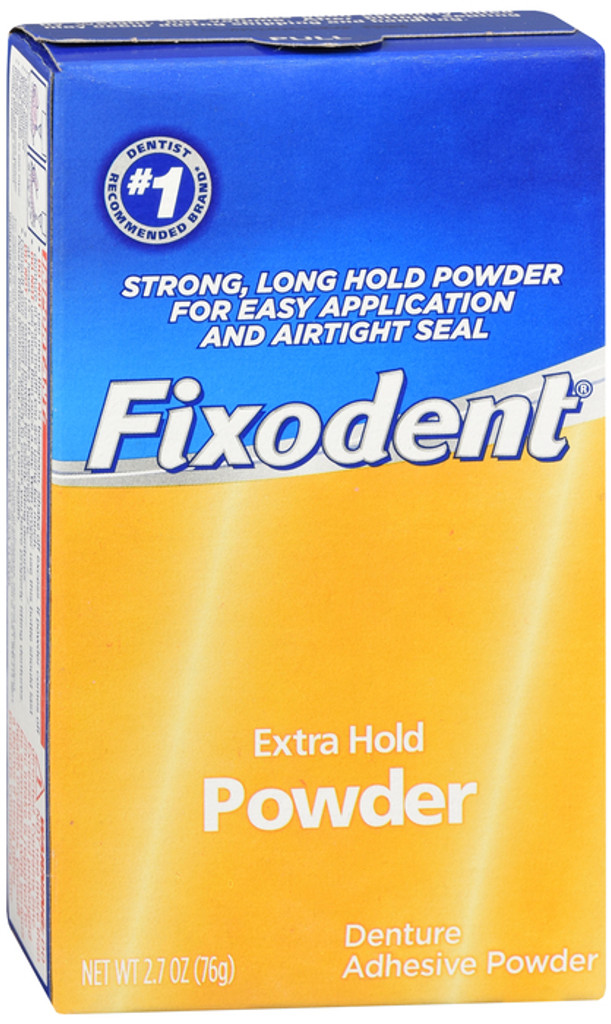 Fixodent Extra Hold Denture Adhesive Powder  2.7 oz