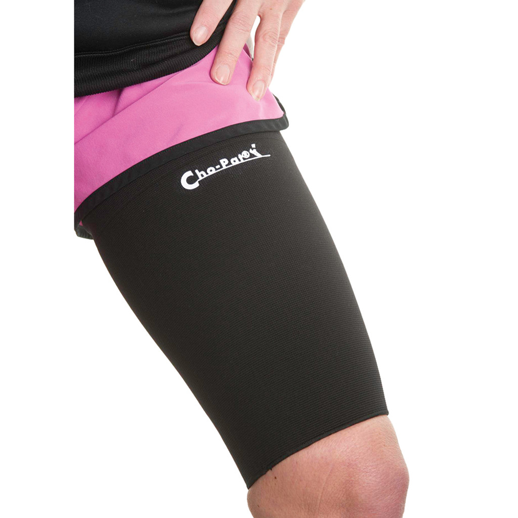 Support de compression de cuisse Cho-pat, petit, noir
