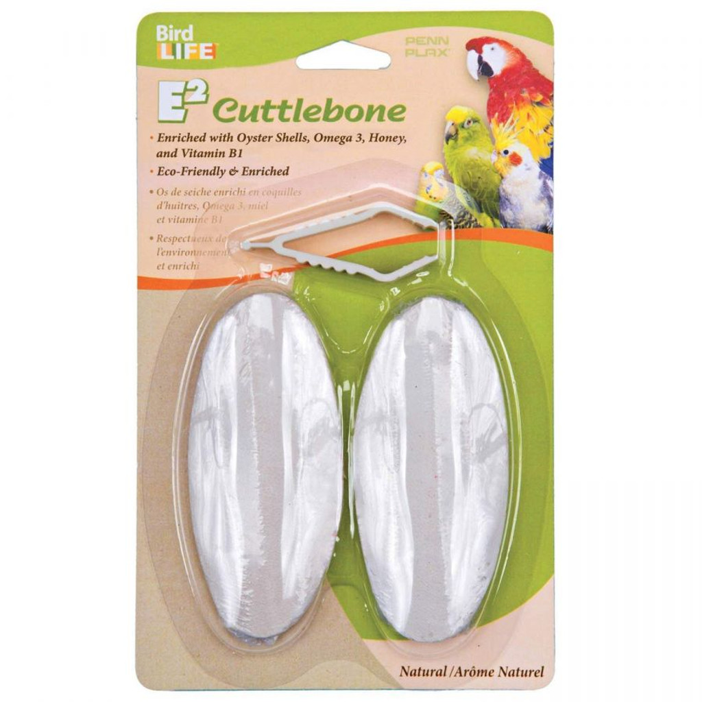 Penn Plax Bird Life E2 Natural Cuttlebone 2 Count