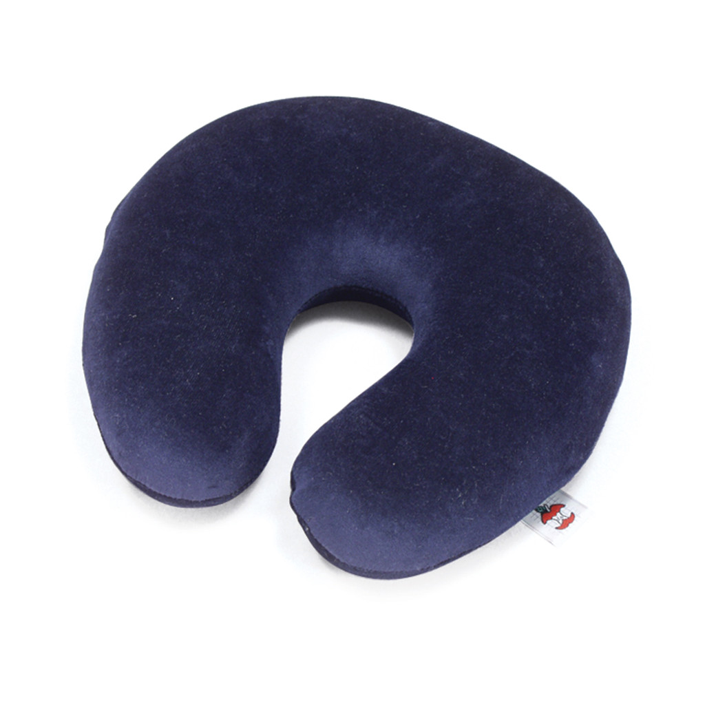 MEMORY TRAVEL CORE FOAM PILLOW, WITH VELOUR COVER
