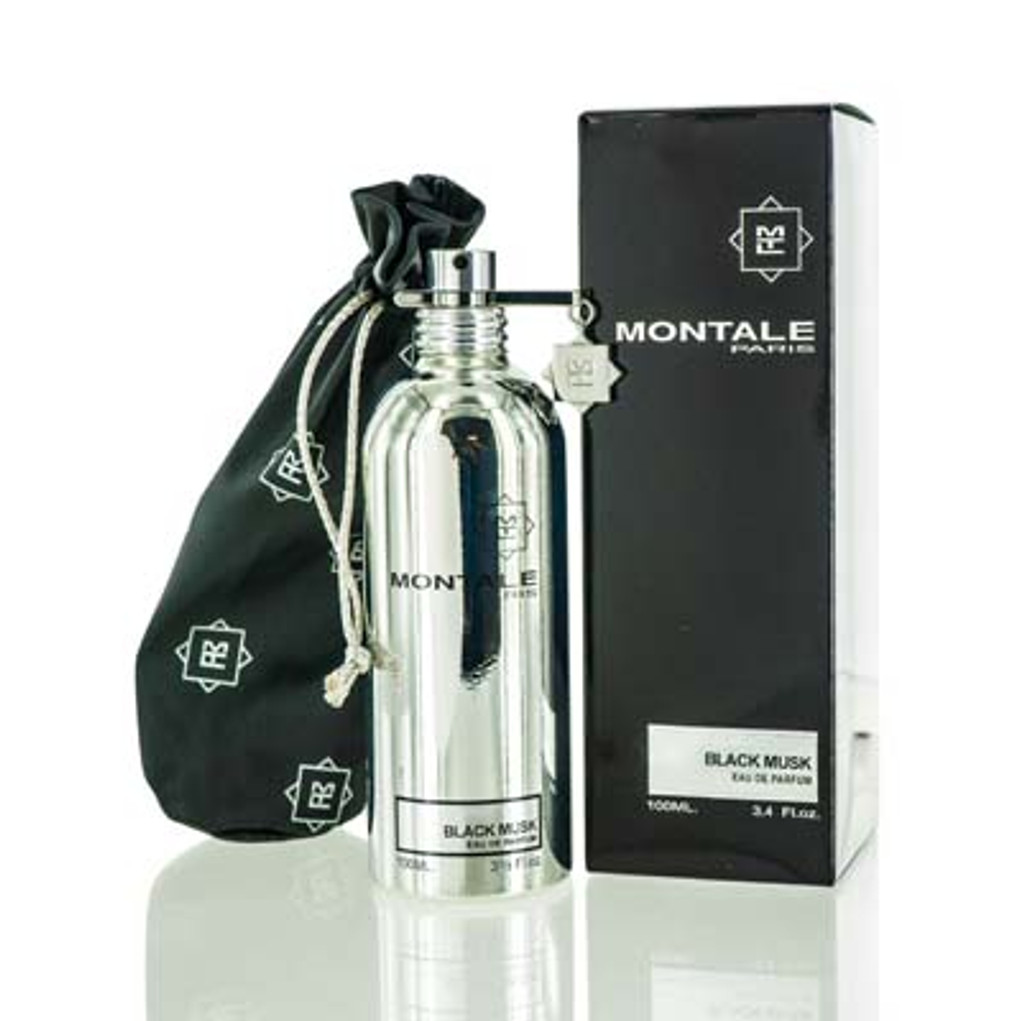 Almíscar preto/montale edp spray 3,3 oz (100 ml) (u) prata brilhante 