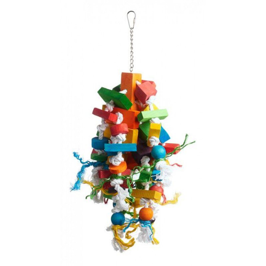 Prevue Bodacious Bites Wizard Bird Toy 1 Pack - (Environ 8,75"L x 7,5"L x 19,5"H)