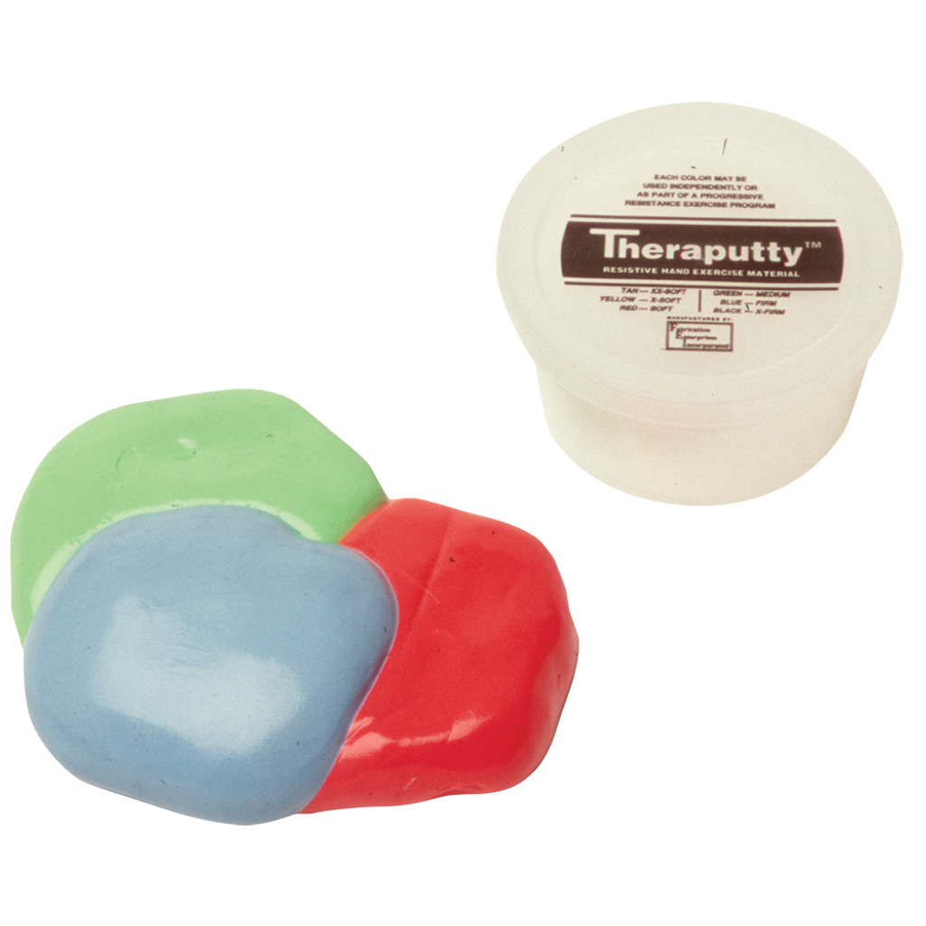 THERAPUTTY ANTIMICROBIAL EXERCISE PUTTY, RED, SOFT, 4OZ
