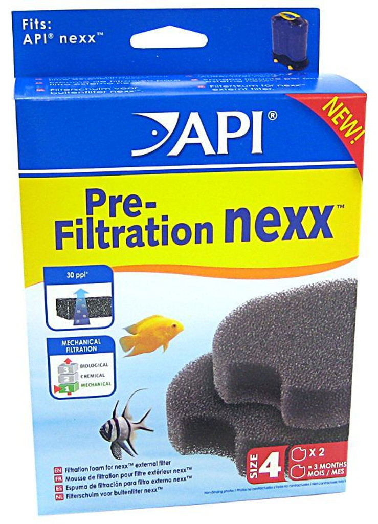 Pack de 2 mousses de pré-filtration API Nexx (inserts en mousse 30 ppi)
