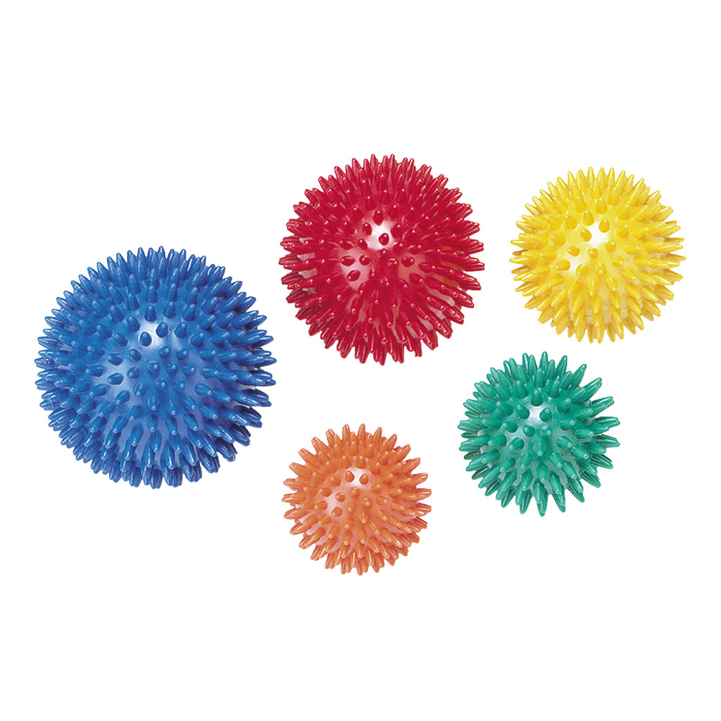 YELLOW CANDO DELUXE MASSAGE BALL, NONSLIP, BUMPY TEXTURE, 15CM NON LATEX
