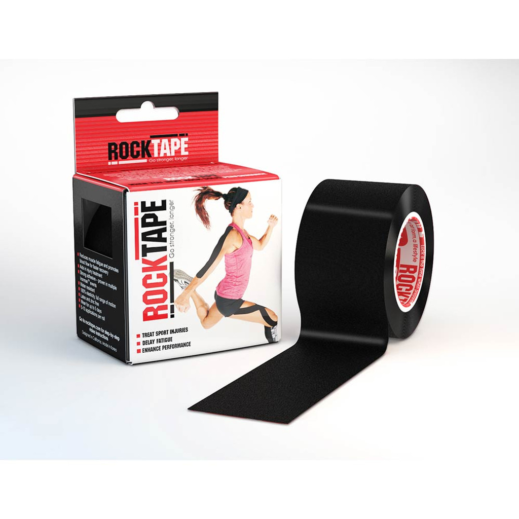 ROCKTAPE, 2" X 16.4' ROLL, BLACK
