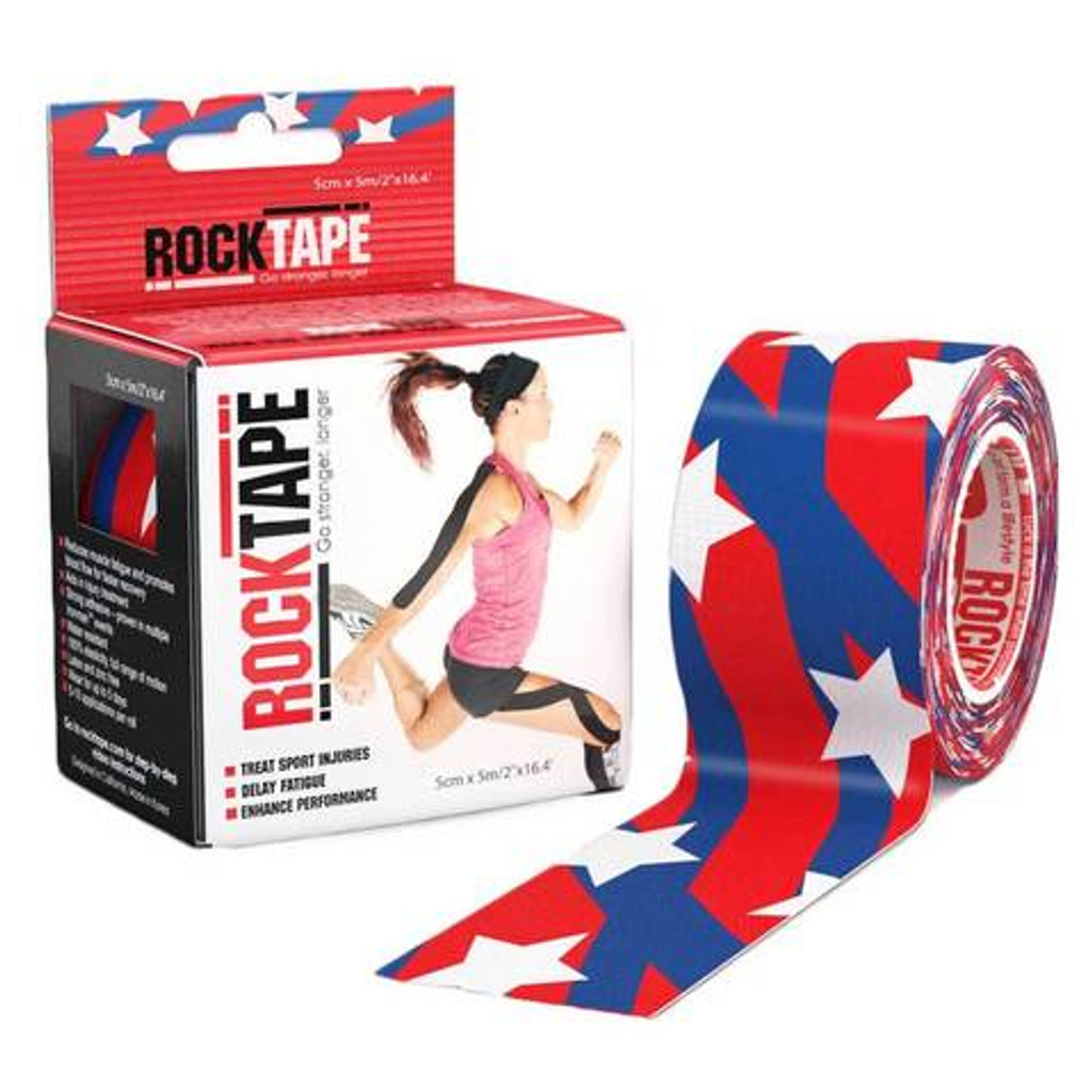 ROCKTAPE, 2" X 16.4' ROLL, STARS AND BARS
