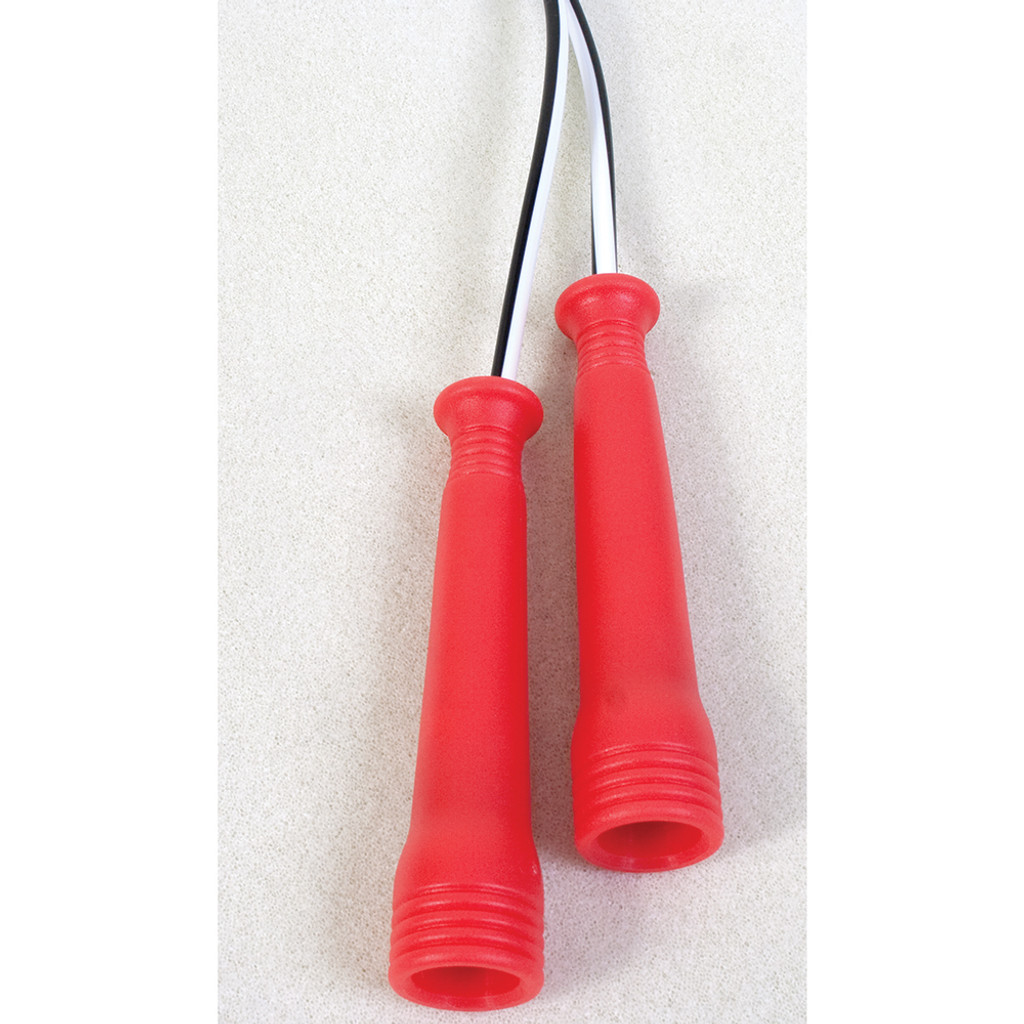 BODY SPORT 8' ECONOMY JUMP ROPE, RED HANDLE, LF
