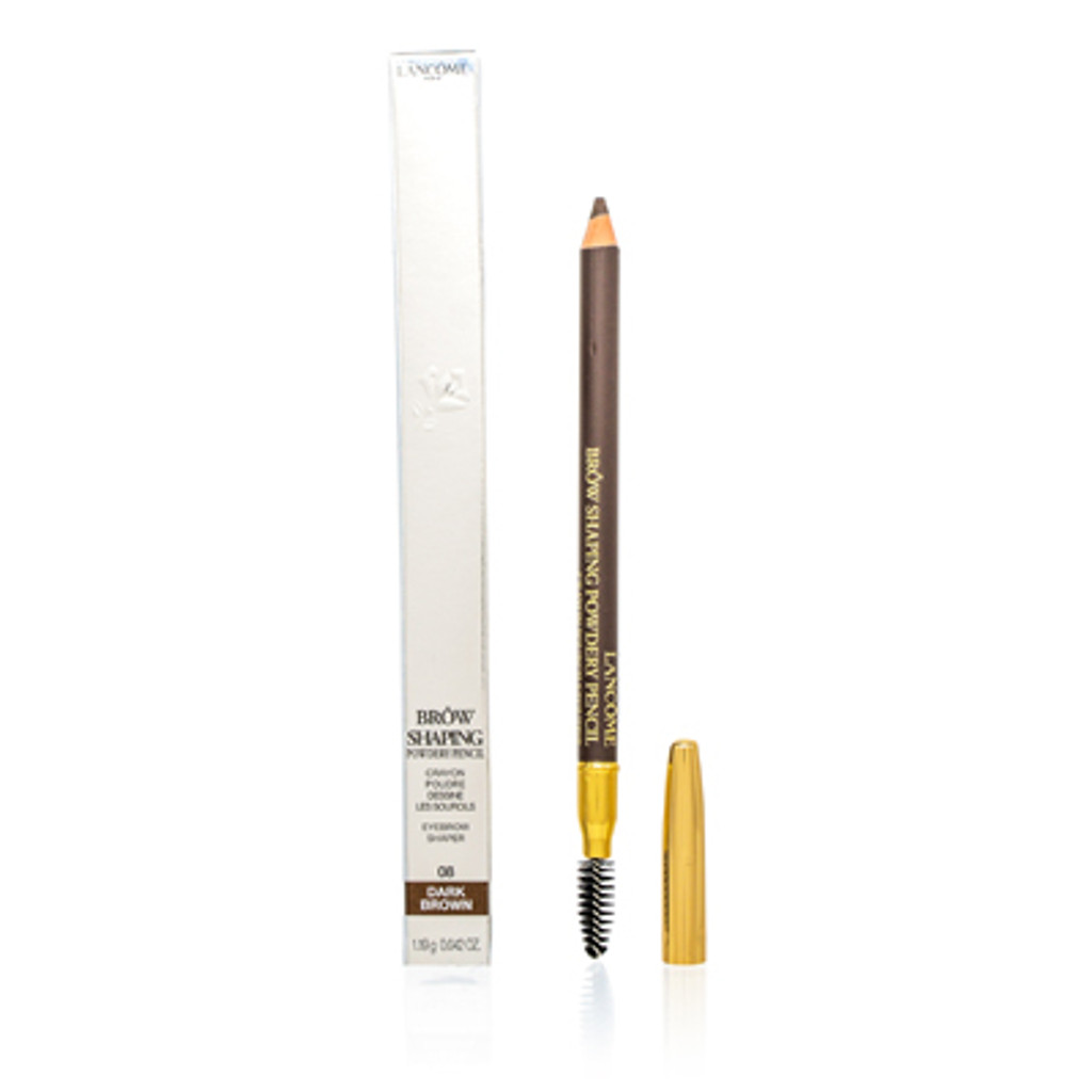  Lancome/lápiz en polvo moldeador de cejas marrón oscuro 0,03 oz (0,085 ml)
