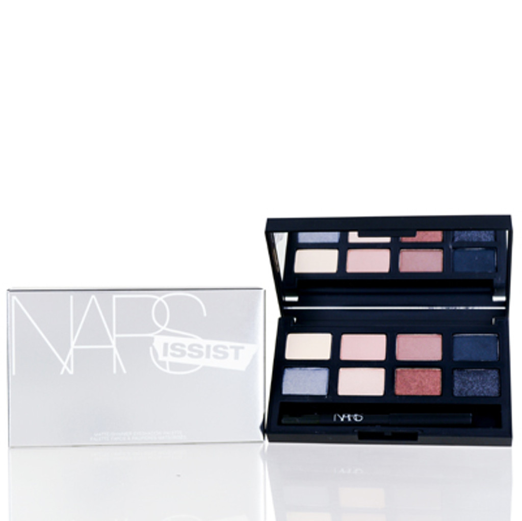 Palette de couleurs Nars 0,13 oz (3,9 ml) 8 nuances d'yeux mini pinceau pour ombre à paupières 