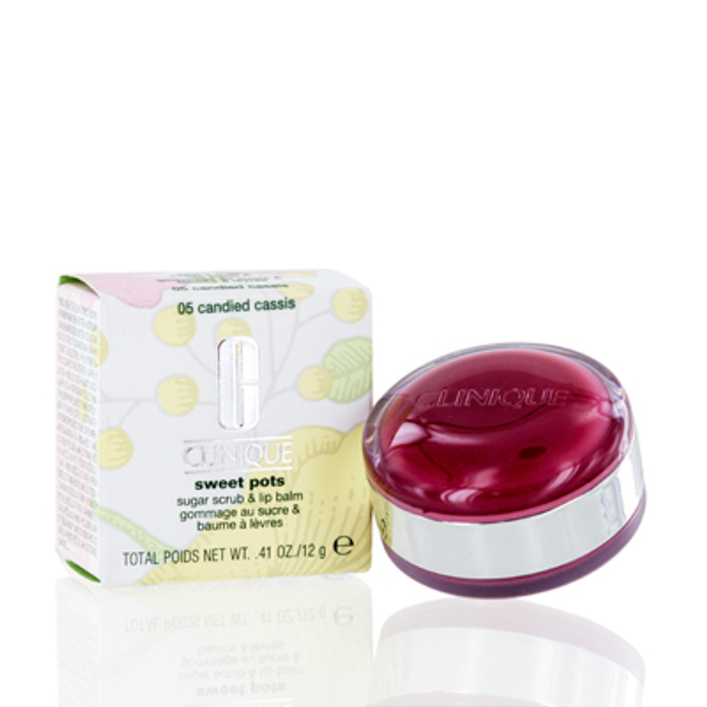 CLINIQUE/SWEET POTS SUGAR SCRUB & LIP BALM 05 CANDIED CASSIS 0.41 OZ