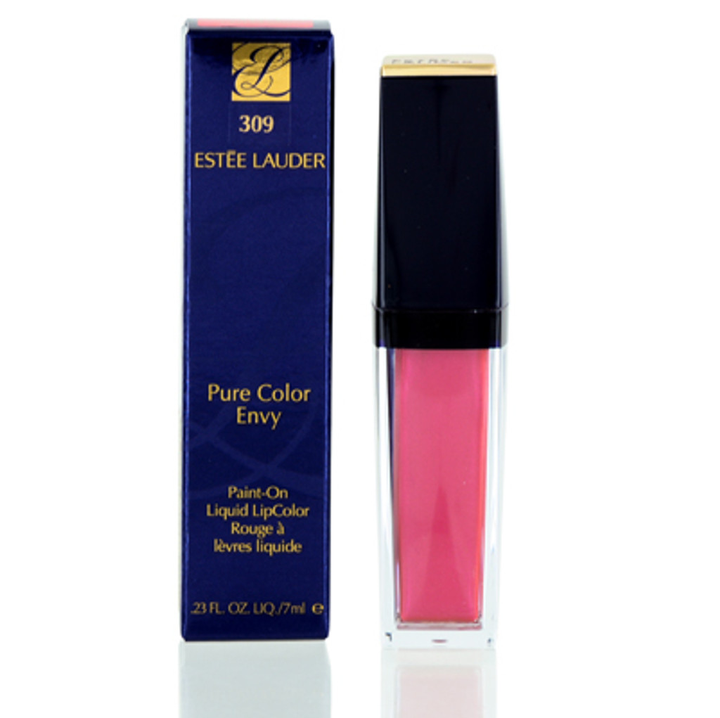 ESTEE LAUDER/PURE COLOR ENVY PAINT-ON LIQUID LIPCOLOR (309) GLO-CORAL .23 OZ METALLIC. 