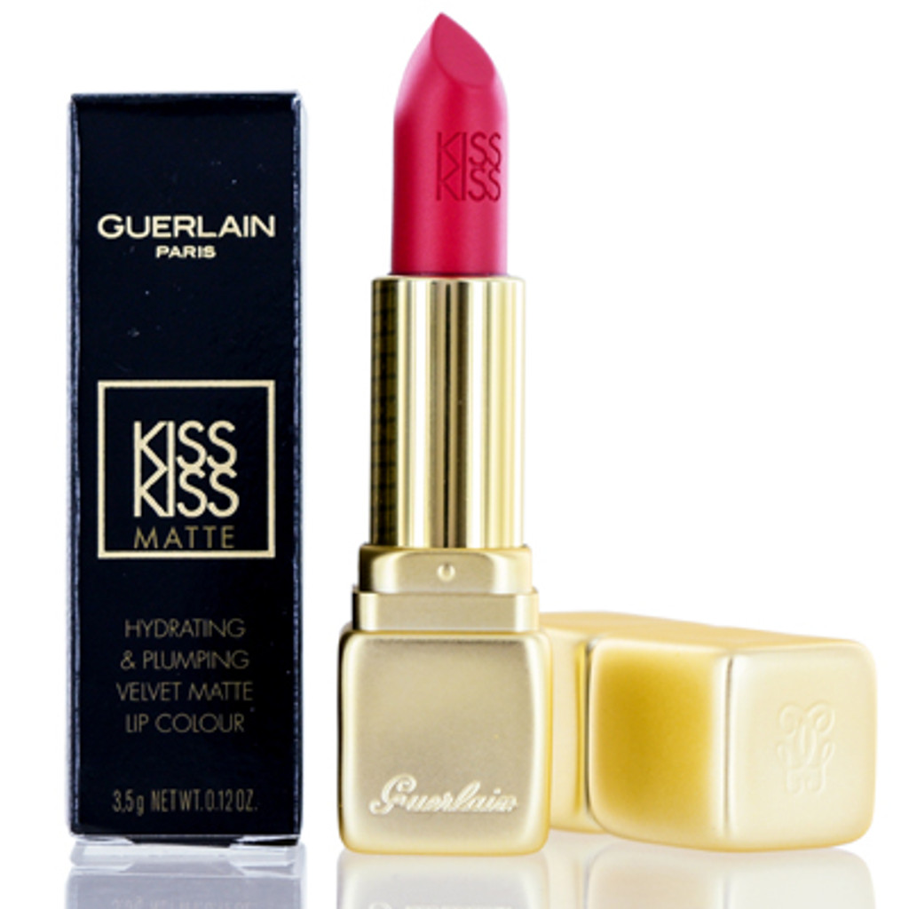 Guerlain/kiss kiss rouge à lèvres mat (m376) rose audacieux 0,12 oz hydratant 