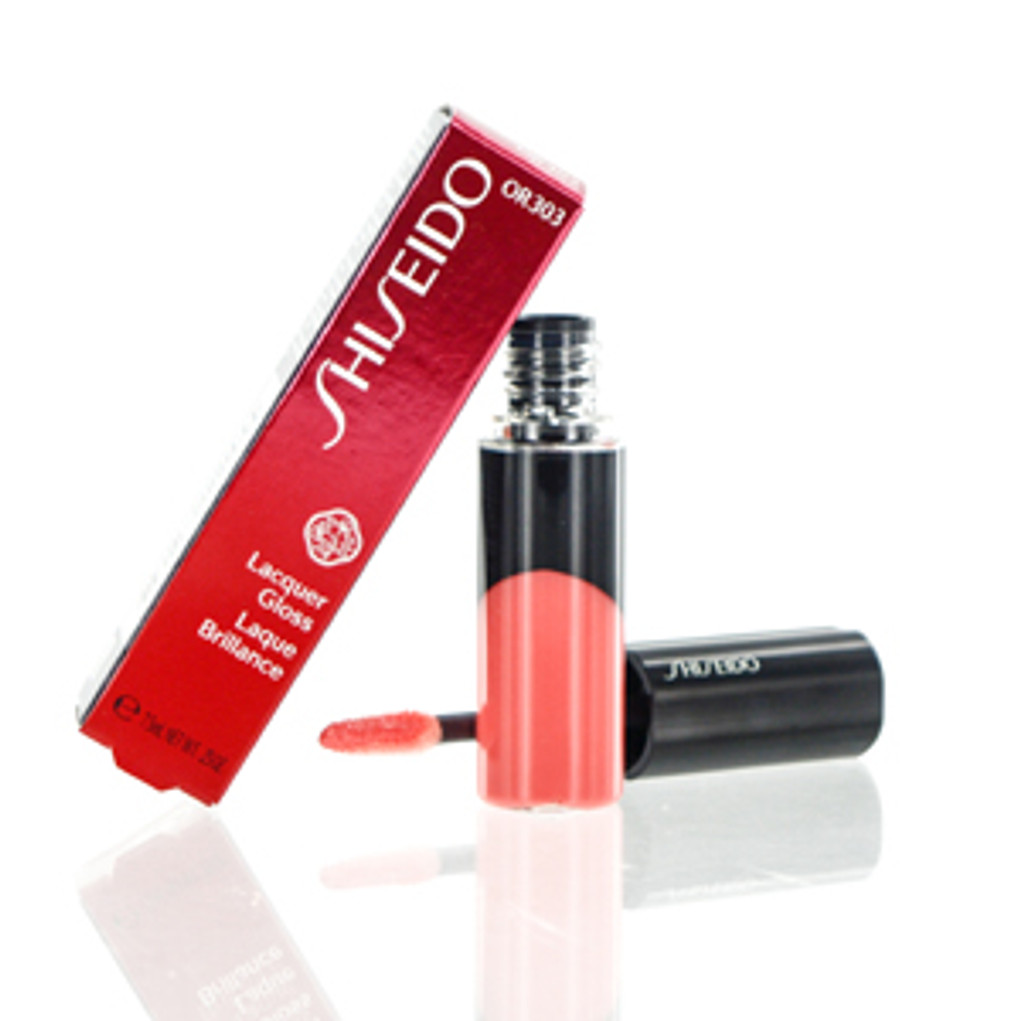 SHISEIDO/LACQUER GLOSS LIP GLOSS (OR303) 0.25 OZ (7.5 ML) IN THE FLESH. 