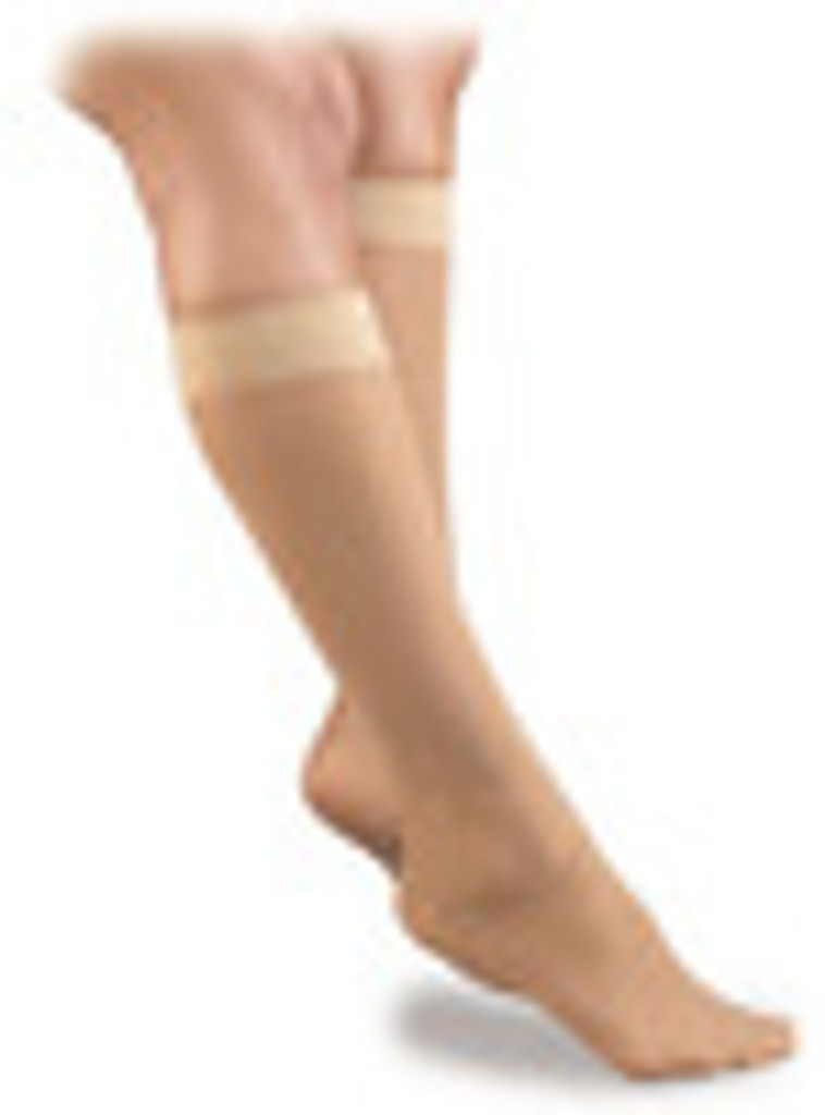 Meias anti-embolia Activa até o joelho com biqueira fechada 18 compressão