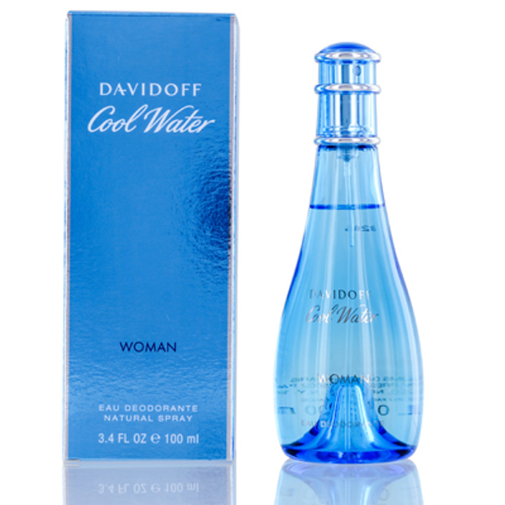 Coolwater woman/davidoff déodorant spray verre 3,3 oz (w) 