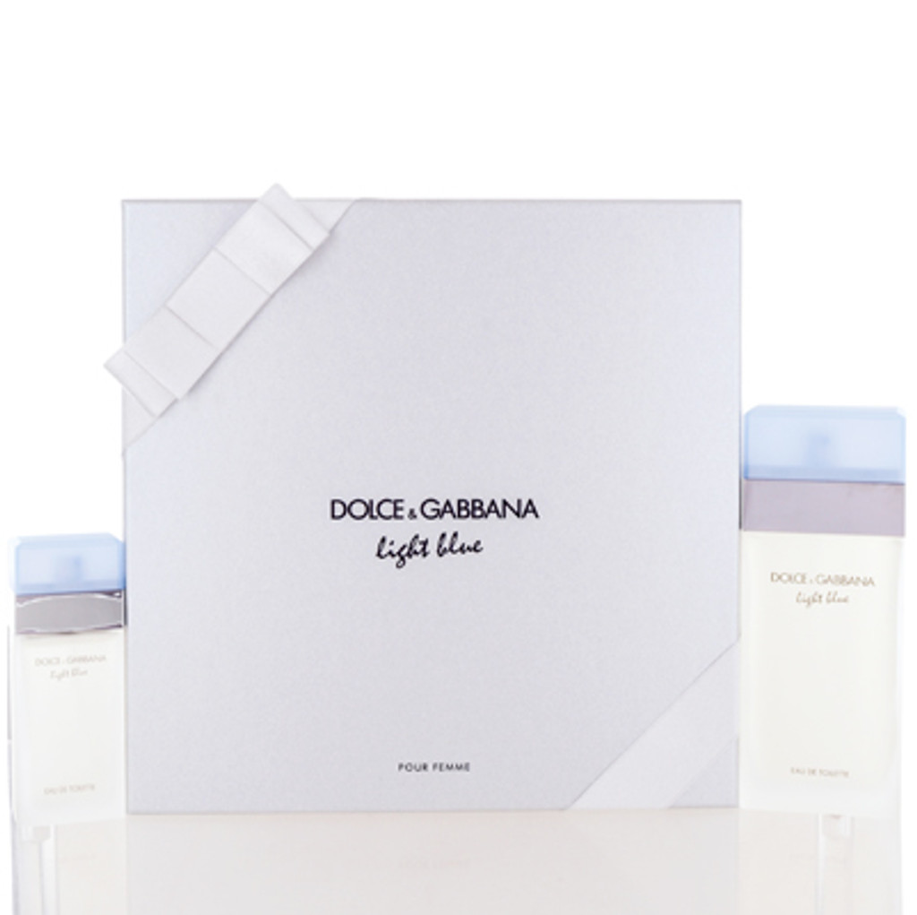 LIGHT BLUE/D&G SET VALUE HK$1,178.99 (W) EDT SPRAY 3.3 OZ EDT SPRAY 0.85 OZ IN GIFT BOX 