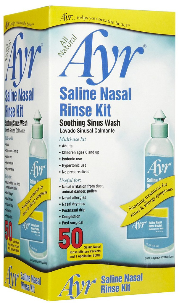 Ayr Saline Sinus Spülset mit Flasche