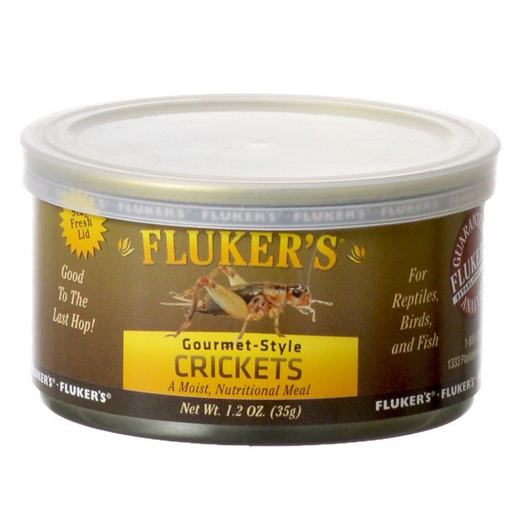 LM Flukers Gourmet Style Canned Crickets 1.2 oz