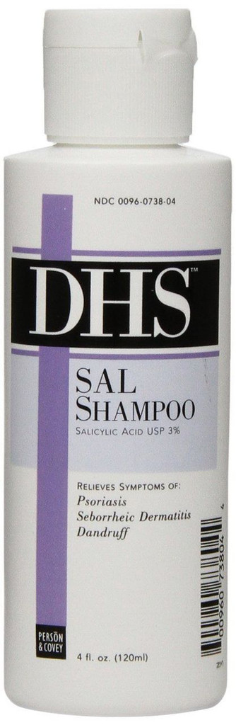 DHS Sal Shampoo 4 oz, treatment of Psoriasis, dandruff & Seborrheic Dermatitis